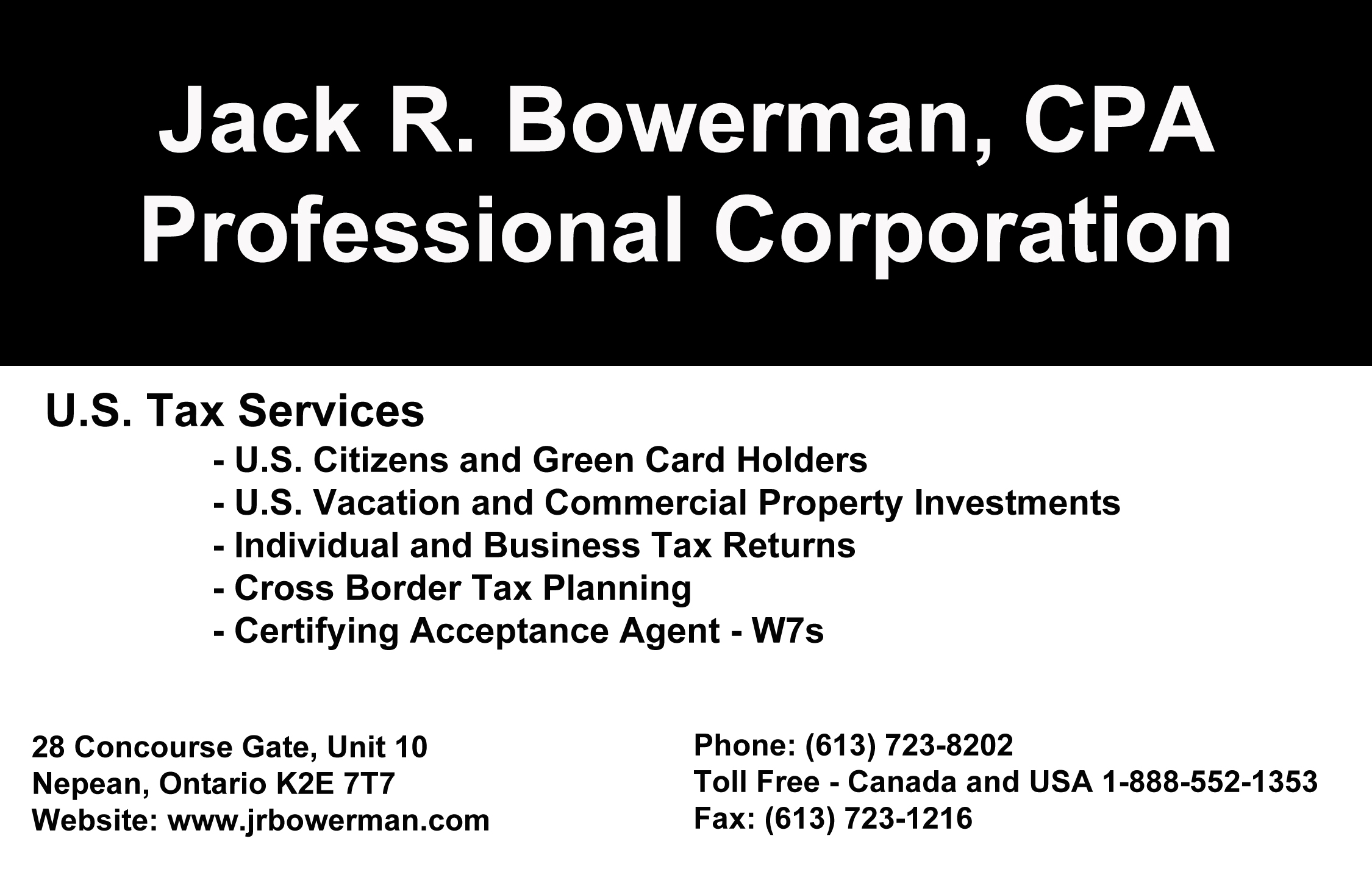 Jack R. Bowerman, CPA
